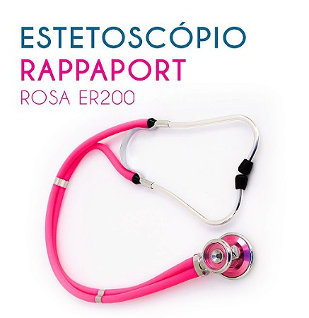 Estetoscópio Rappaport Rosa ER200