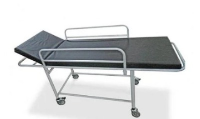 Carro Maca Padiola Simples Esmaltado com Leito Fixo SL com colchonete