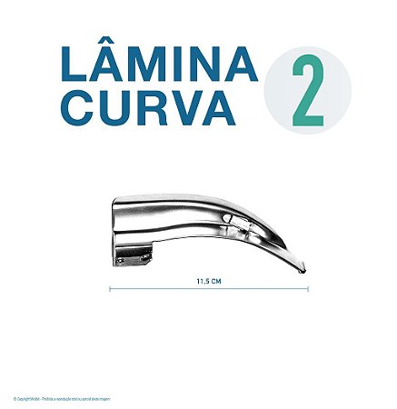 LAMINA LARINGO CURVA CONVENCIONAL ACO INOX 2