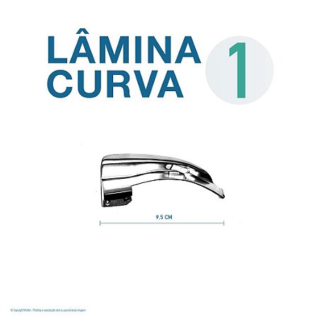 LAMINA LARINGO CURVA CONVENCIONAL ACO INOX 1