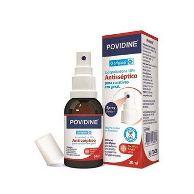 Caixa com 24 Unidades - Povidine Solução Tópica Spray 30ml Itacê