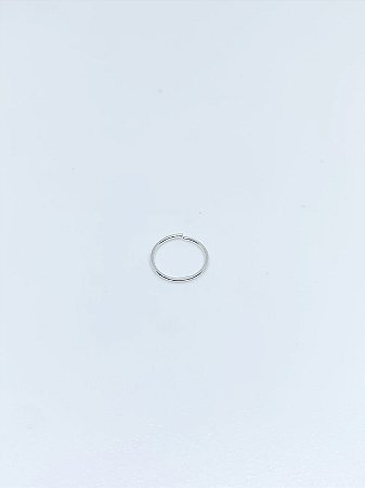 Piercing de prata aro simples para furo 9MM