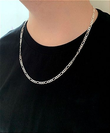 Corrente de prata masculina grossa