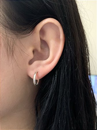 Argolinha de prata 13mm