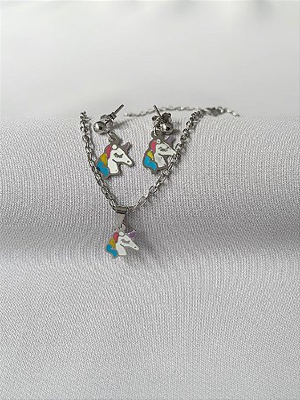 Conjunto de aço unicórnio