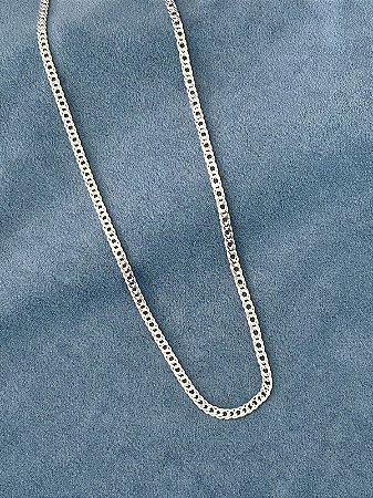 Corrente de prata masculina grumet elo duplo 3,8mm
