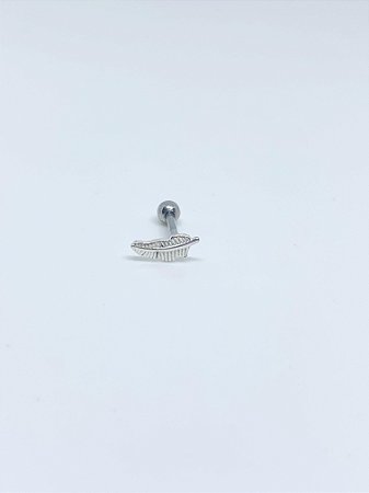 Piercing de prata tragus / helix pena