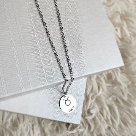 Colar de aço signo touro
