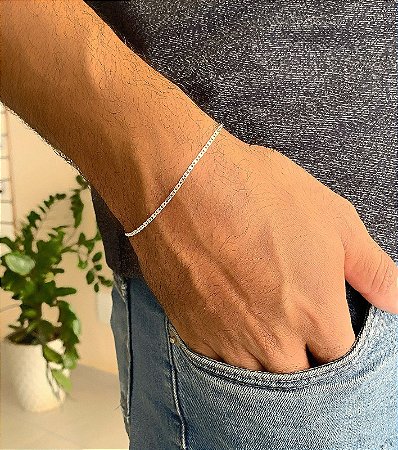 Pulseira de prata piastrine 1,5mm