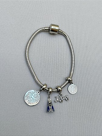 Pulseira de berloques  - Mãe religiosa