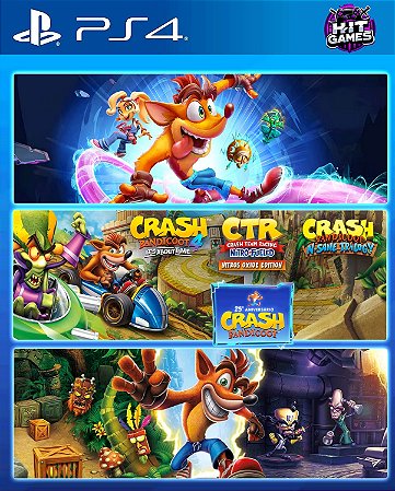Crash Bandicoot - Pacote de Crashiversário Ps4 Psn Midia Digital