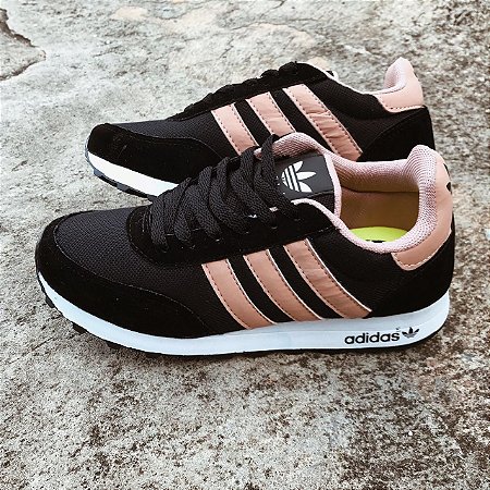tenis adidas neo preto e branco