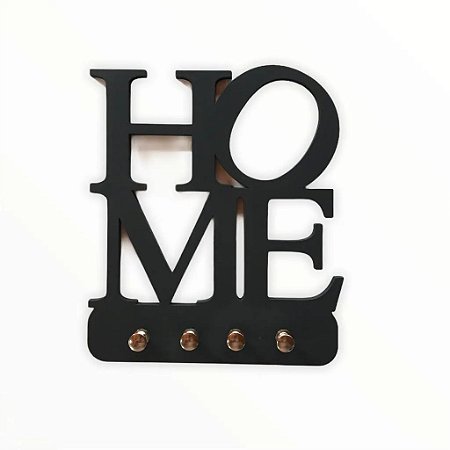 Porta Chaves Chaveiro Home Preto Enfeites Decorativos