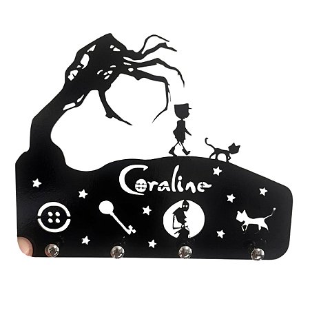 Porta Chaves Coraline E O Mundo Secreto Geek Decoração