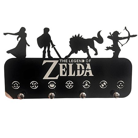 Porta Chaves Zelda Chaveiro Geek Nerd Organizador De Parede