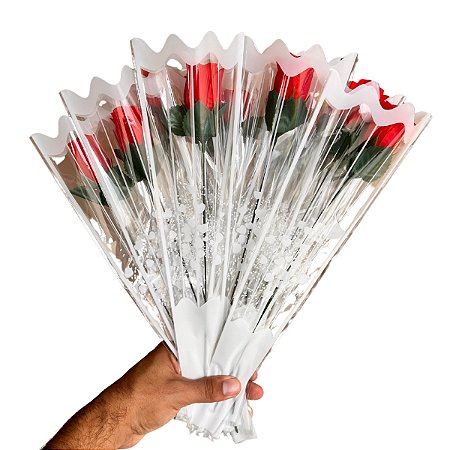 Presente Dia Das Mães - 100 Rosas Individuais Com Embalagem