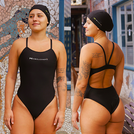 Maiô de Natação feminino adulto com proteção UV e secagem rápida