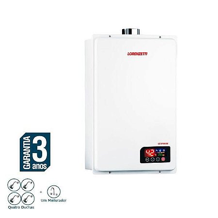 Aquecedor de Água a Gás Digital 3700DE GN Lorenzetti 7412125