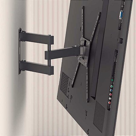 Suporte Inclinável e Articulável para TV de 14" até 56" Multivisão STPA355-PR
