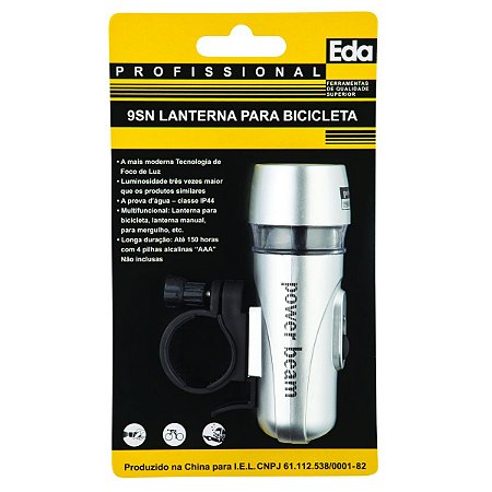 Lanterna para Bicicleta (dianteira) Eda 9SN