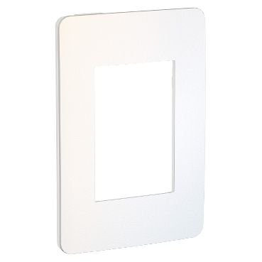 Placa 4x2 3 Postos Soft Branco/Chrome Schneider Orion S732103409