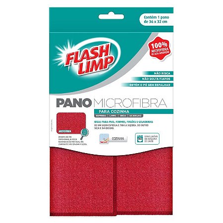 Pano Microfibra para Cozinha FlashLimp FLP6704