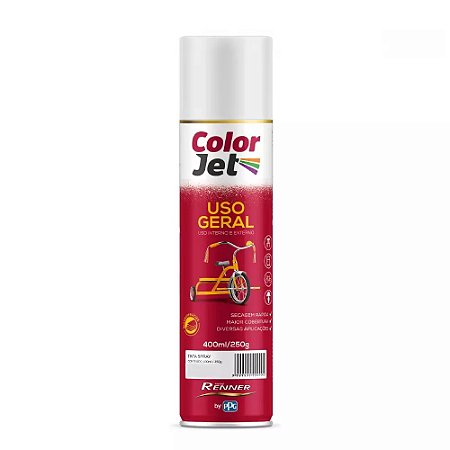 Tinta Spray Uso Geral Branco Fosco 400ml Renner