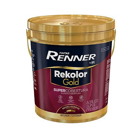 Tinta Rekolor Gold Fosco Branco 16L Renner 3300