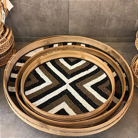 Bandeja Redonda Tray Manik Rotang