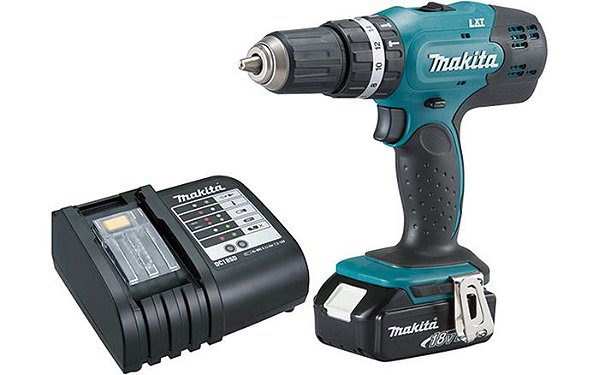 Parafusadeira/Furadeira de Impacto 18V com Bateria Makita DHP453X10