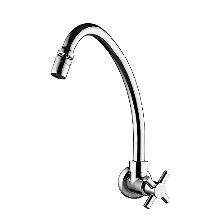 Torneira para Cozinha de Parede Bica Móvel Lorenzetti Fit Cross 1168 C34