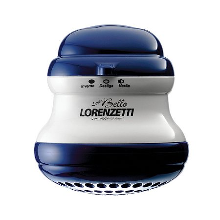 Ducha Lorenbello 5500W 220V Azul com cano Lorenzetti