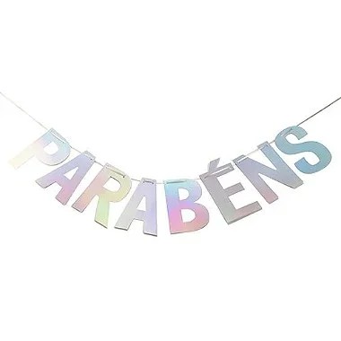 Faixa Parabéns Furta-Cor