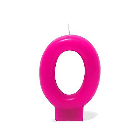 Vela Número Pink
