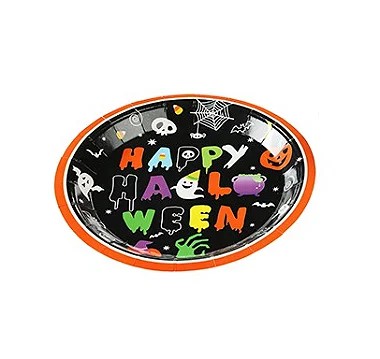 Prato Papel Happy Halloween 10 Un.