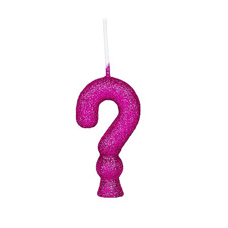 Vela Número Pink Glitter (0-9)
