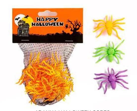 Aranhas Coloridas Halloween