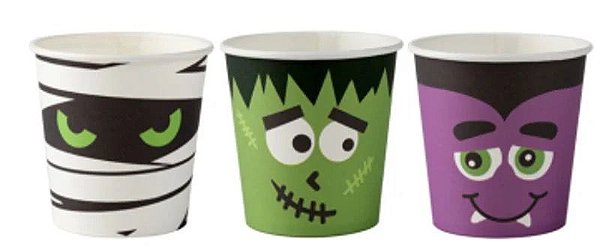 Copo para Doces Halloween Monstrinhos 20un
