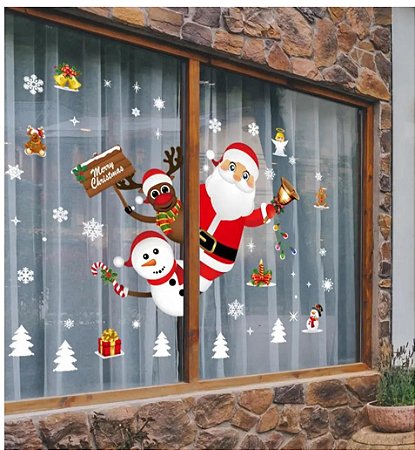Adesivo de Natal para Janela ou Vitrine