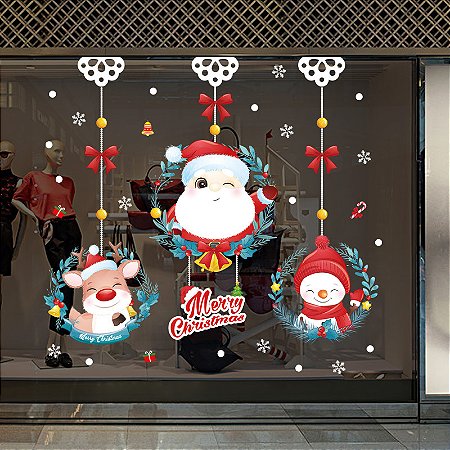 Adesivo de Natal para Janela ou Vitrine