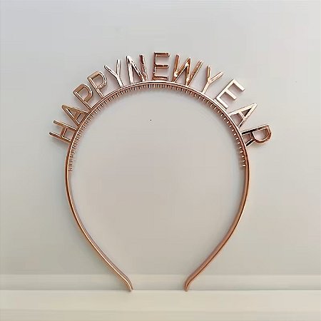 Tiara Happy New Year Rose Gold