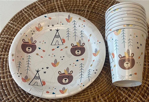 Kit Festa Urso Boho