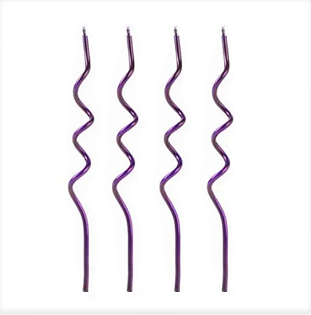 Vela Espiral Roxa
