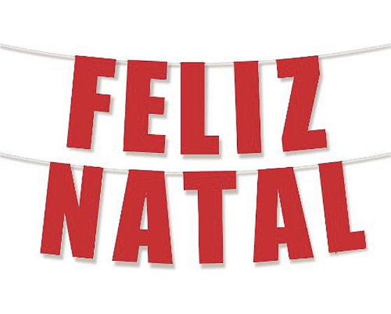 Natal Bandeirola decorativa Feliz Natal