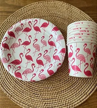 Kit Festa Flamingo Tropical