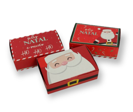 Natal Caixa para 6 doces Nicolau c/ 10un