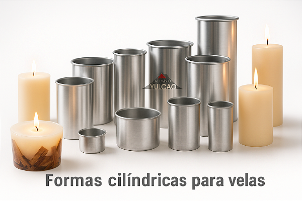 Formas Cilíndricas para Velas em Alumínio