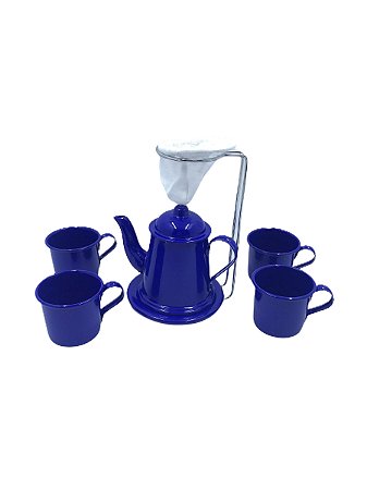 Kit Café Completo com Bule e Canecas