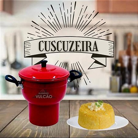 CUSCUZEIRA EM ALUMÍNIO