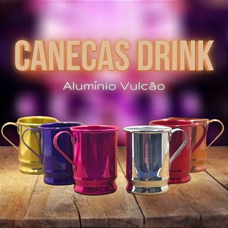 CANECA EM ALUMÍNIO DRINKS